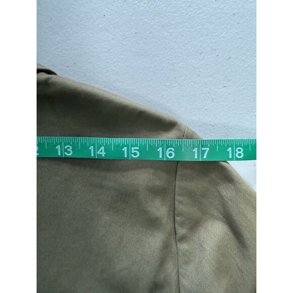 Talbots Women’s Green Utility Cotton Blazer Casual Workwear Chore Coat Size 12 - Picture 8 of 9